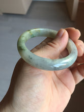 Load image into Gallery viewer, 51mm certified Type A 100% Natural icy watery dark green yellow black(WuJi) oval Jadeite Jade bangle BM111-2668
