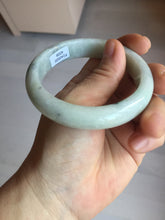 Load image into Gallery viewer, 56.8mm certified Type A 100% Natural sunny green light green Jadeite Jade bangle D140-4008
