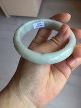 Load image into Gallery viewer, 56.8mm certified Type A 100% Natural sunny green light green Jadeite Jade bangle D140-4008
