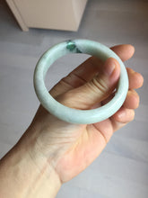 Load image into Gallery viewer, 56.8mm certified Type A 100% Natural sunny green light green Jadeite Jade bangle D140-4008
