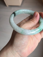 Load image into Gallery viewer, 57mm Certificated sunny green/dark green/white jadeite jade bangle BK119-8242
