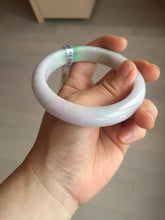 Load image into Gallery viewer, 58.5mm Certified type A 100% Natural sunny green/white/purple(春带彩) Jadeite bangle BS68-2531
