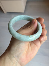 Load image into Gallery viewer, 56.8mm certified Type A 100% Natural light green brown Jadeite Jade bangle D141-4034
