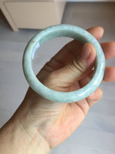 Load image into Gallery viewer, 56.8mm certified Type A 100% Natural light green brown Jadeite Jade bangle D141-4034
