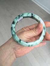 Load image into Gallery viewer, 62mm 100% natural Type A sunny green purple jadeite jade bangle BM73
