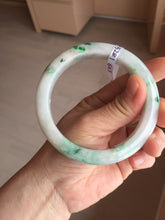 Load image into Gallery viewer, 60.2mm certified Type A 100% Natural light green sunny green light purple Jadeite Jade bangle BK139-5281
