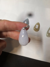 Load image into Gallery viewer, 100% natural icy watery green purple white yellow type A jadeite jade water drop/blessed melon/bamboo pendant necklace group BG45
