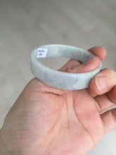 Load image into Gallery viewer, 51mm Certified Type A 100% Natural light purple/white square Jadeite Jade bangle BN97-2708
