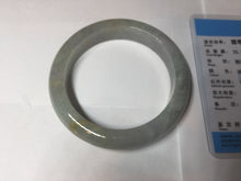 Load image into Gallery viewer, 60mm Certified Type A 100% Natural white/light purple/brown/yellow/gray (FU LU SHOU) Jadeite Jade bangle BF105-8658
