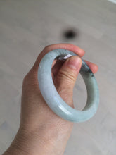 Load image into Gallery viewer, 55 mm Certified type A 100% Natural green/purple/black Jadeite bangle AT97-7557
