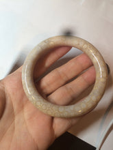 Load image into Gallery viewer, 54.7mm 100% natural beige yellow pink round cut Coral Jade (珊瑚玉) bangle SY36
