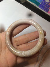 Load image into Gallery viewer, 55mm 100% natural beige yellow pink round cut Coral Jade (珊瑚玉) bangle SY37
