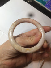 Load image into Gallery viewer, 55mm 100% natural beige yellow pink round cut Coral Jade (珊瑚玉) bangle SY37
