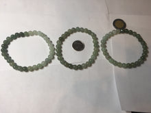 Load image into Gallery viewer, 6.7mm 100% natural type A icy watery jadeite jade beads bracelet group BP149
