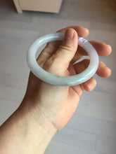 Load image into Gallery viewer, 56.5mm Certified Type A 100% Natural light green/purple/white round cut Jadeite bangle PD104-4907
