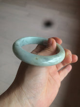 Load image into Gallery viewer, 57.4mm  certified type A 100% Natural green/blue/purple jadeite jade bangle M81-2106
