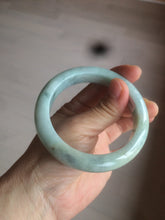 Load image into Gallery viewer, 57.4mm  certified type A 100% Natural green/blue/purple jadeite jade bangle M81-2106
