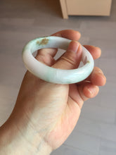 Load image into Gallery viewer, 52.2mm 100% natural certified sunny green/white(白底青) jadeite jade bangle BL34-5237
