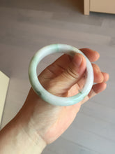 Load image into Gallery viewer, 52.2mm 100% natural certified sunny green/white(白底青) jadeite jade bangle BL34-5237
