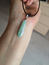Load image into Gallery viewer, 100% natural type A light purple sunny green blessed melon(福瓜) Jadeite Jade pendant AC83
