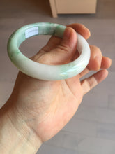 Load image into Gallery viewer, 57mm Certified Type A 100% Natural sunny green/white/ Jadeite Jade bangle BL33-5213
