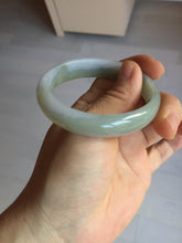 Load image into Gallery viewer, 51.5mm certified Type A 100% Natural icy watery dark green light purple oval Jadeite Jade bangle Y167-3704
