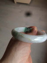 Load image into Gallery viewer, 60mm certified 100% natural type A green white  jadeite jade bangle AY75-1734
