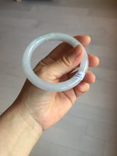 Load image into Gallery viewer, 56mm Certified Type A 100% Natural light green/purple/white round cut Jadeite bangle PD102-4908
