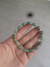 Load image into Gallery viewer, 100% natural  type A oily dark green olive +round jadeite jade bead  bracelet AT91
