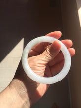 Load image into Gallery viewer, 56mm Certified Type A 100% Natural light green/purple/white round cut Jadeite bangle PD102-4908
