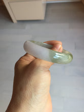 Load image into Gallery viewer, 50.5mm 100% natural Type A light green/purple oval  jadeite jade bangle Y166-3705
