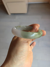 Load image into Gallery viewer, 50.5mm 100% natural Type A light green/purple oval  jadeite jade bangle Y166-3705
