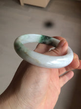 Load image into Gallery viewer, 60mm certified 100% natural type A green white  jadeite jade bangle AY75-1734
