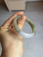 Load image into Gallery viewer, 50.5mm 100% natural Type A light green/purple oval  jadeite jade bangle Y166-3705
