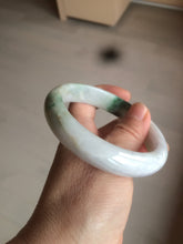 Load image into Gallery viewer, 60mm certified 100% natural type A green white  jadeite jade bangle AY75-1734
