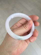 Load image into Gallery viewer, 56.3mm certified 100% natural type A icy watery green/purple/yellow(FU LU SHOU) jadeite jade bangle BN91-3562
