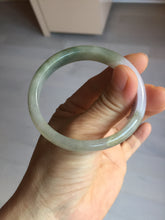 Load image into Gallery viewer, 50.5mm 100% natural Type A light green/purple oval  jadeite jade bangle Y166-3705
