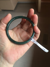 Load image into Gallery viewer, 59mm Certified Type A 100% Natural light green/blue/gray Guatemala slim round cut Jadeite bangle BP206-1034
