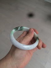 Load image into Gallery viewer, 60mm certified 100% natural type A green white  jadeite jade bangle AY75-1734
