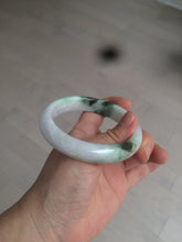 Load image into Gallery viewer, 60mm certified 100% natural type A green white  jadeite jade bangle AY75-1734
