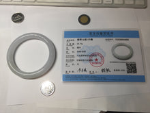 Load image into Gallery viewer, 56mm Certified Type A 100% Natural light green/purple/white round cut Jadeite bangle PD102-4908
