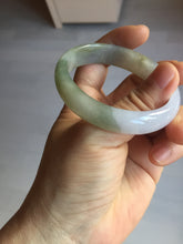 Load image into Gallery viewer, 50.5mm 100% natural Type A light green/purple oval  jadeite jade bangle Y166-3705
