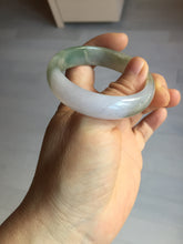 Load image into Gallery viewer, 50.5mm 100% natural Type A light green/purple oval  jadeite jade bangle Y166-3705
