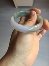 Load image into Gallery viewer, 50.5mm 100% natural Type A light green/purple oval  jadeite jade bangle Y166-3705
