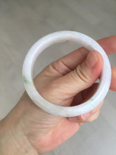 Load image into Gallery viewer, 56mm certified 100% natural type A icy watery green/purple jadeite jade bangle BN90-3561
