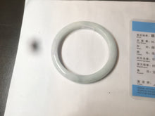 Load image into Gallery viewer, 57mm certified 100% natural light green/white jadeite jade bangle AX81-0308
