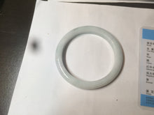 Load image into Gallery viewer, 57mm certified 100% natural light green/white jadeite jade bangle AX81-0308

