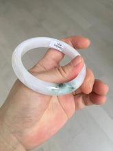 Load image into Gallery viewer, 55.5mm certified 100% natural type A icy watery green/purple jadeite jade bangle BN89-3521
