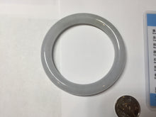 Load image into Gallery viewer, 56mm Certified Type A 100% Natural light green/purple/white round cut Jadeite bangle PD102-4908
