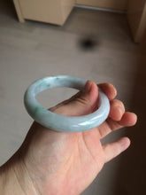 Load image into Gallery viewer, 56.2mm certified Type A 100% Natural green/purple/white Jadeite Jade bangle AY74-5914
